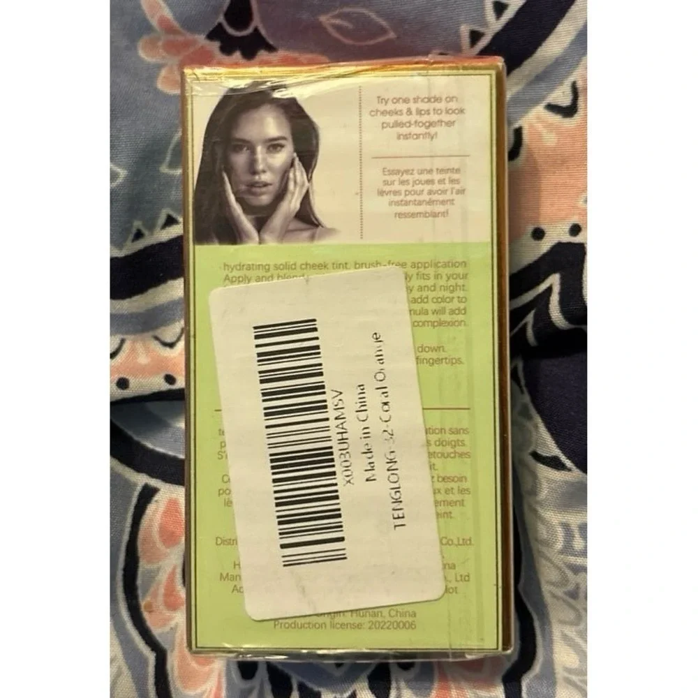 NEW On the Go Blush Waterproof/Sweatproof Stick for Eyes/Lips/Face, Coral Orange